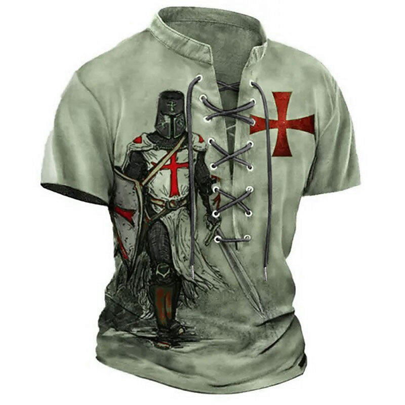 Men's Vintage Crusader Knight Graphic Tee