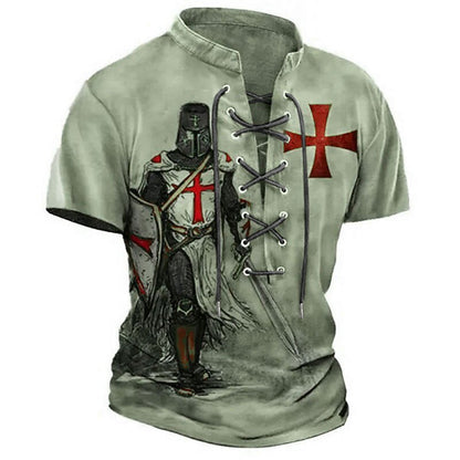 Men's Vintage Crusader Knight Graphic Tee