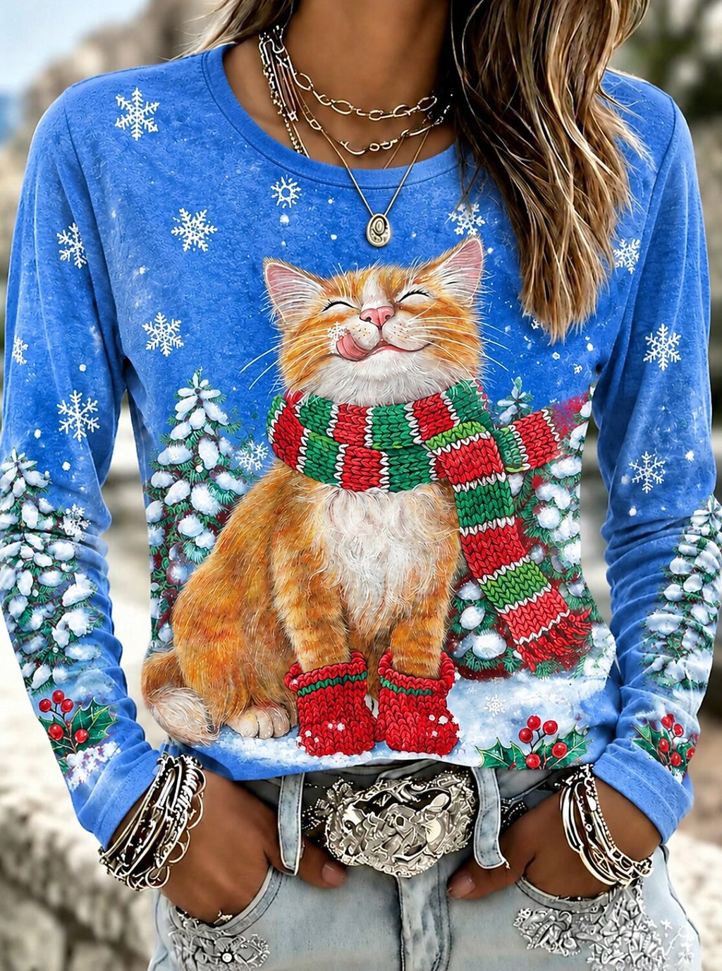 Santa Claus Letter Graphic Christmas Shirt