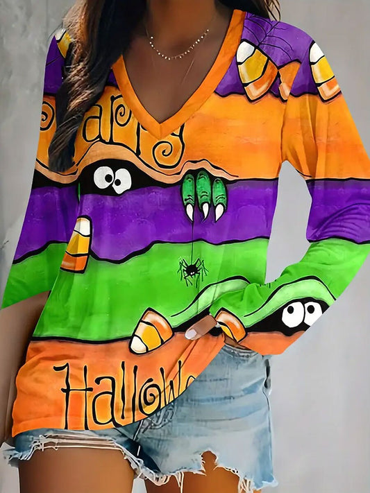 Women's Halloween Haunted Tee