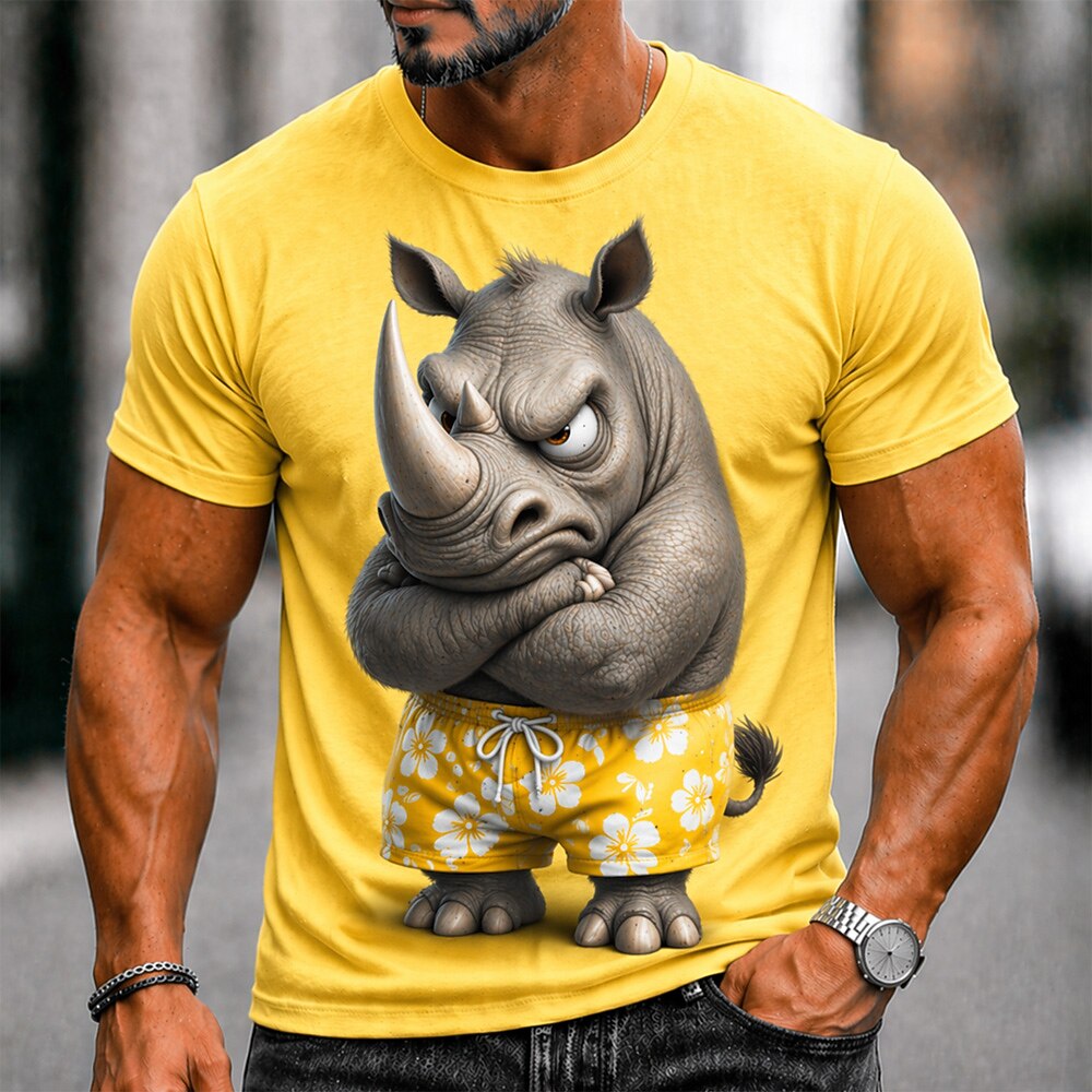 Men's Wildlife Adventure Animal Graphic Tee