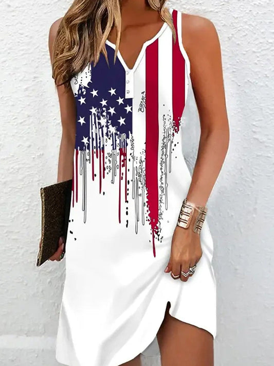 Women's Liberty Flag Tee Dress