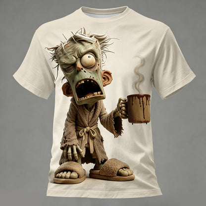 Men's Skull Zombie Graphic Casual T-Shirt