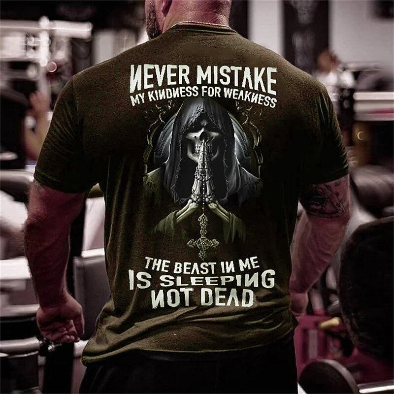 Men's Grim Reaper Warning Graphic Tee