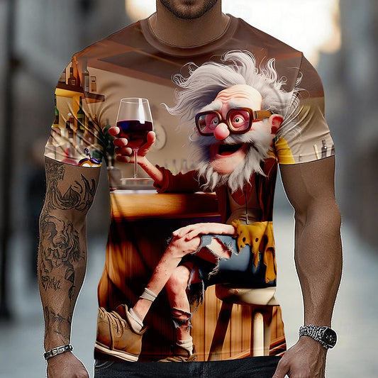 Men's Wine Bar Grandpa Graphic Tee