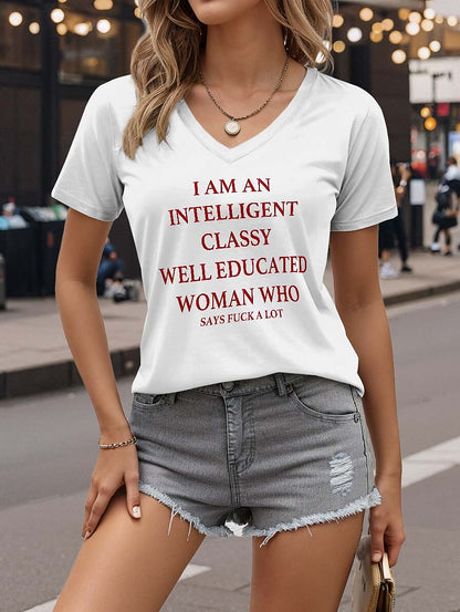 Women's Party Ready Graphic Quote Tee