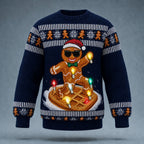 Christmas Gingerbread Knit Crewneck Sweater
