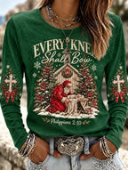 Santa Claus Graphic Women's Christmas Shirt