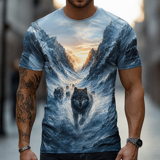 Men's Moon Werewolf Night Graphic Tee