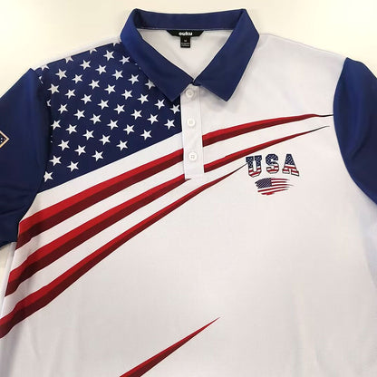 Men's Vintage Freedom Flag Polo