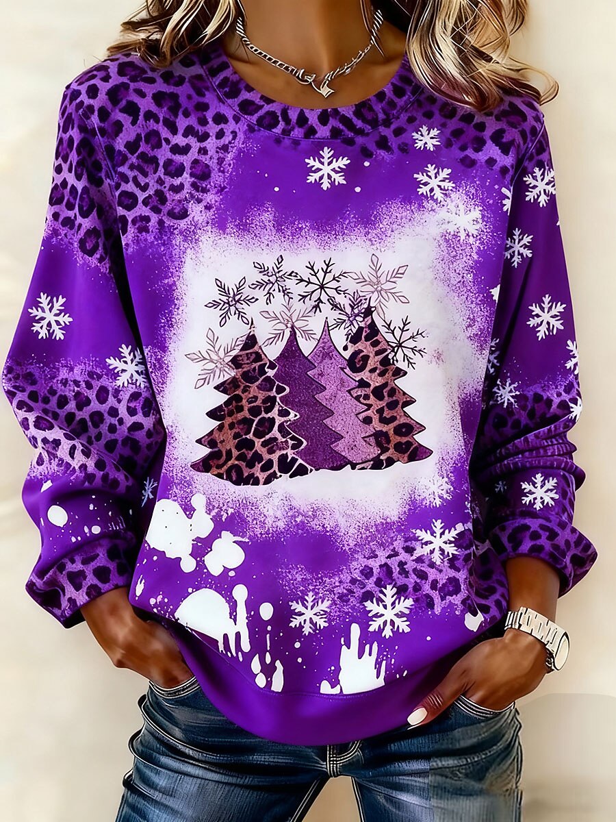 Women's Christmas Graphic Elegant Sweatshirt