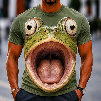 Men's Funny Frog Animal Graphic Tee
