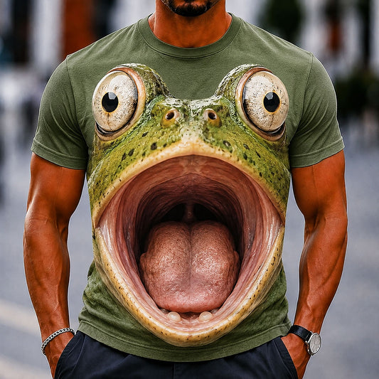 Men's Funny Frog Animal Graphic Tee