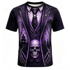 Men's Skull Illusion Print Tee