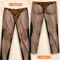 Fishnet Stockings Print Christmas Pajama Pants