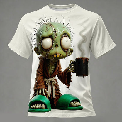 Men's Horror Zombie Bone Graphic T-Shirt