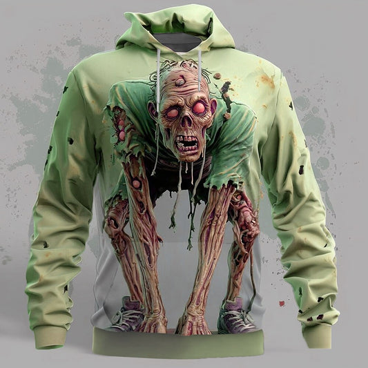 Men's Halloween Undead Zombie Hoodie