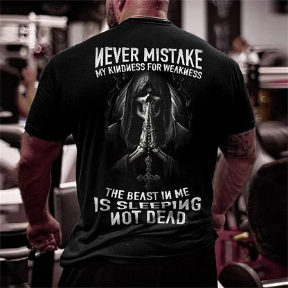 Men's Grim Reaper Warning Graphic Tee