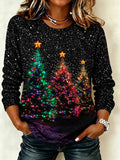 Vintage Christmas Tree Long Sleeve Shirt