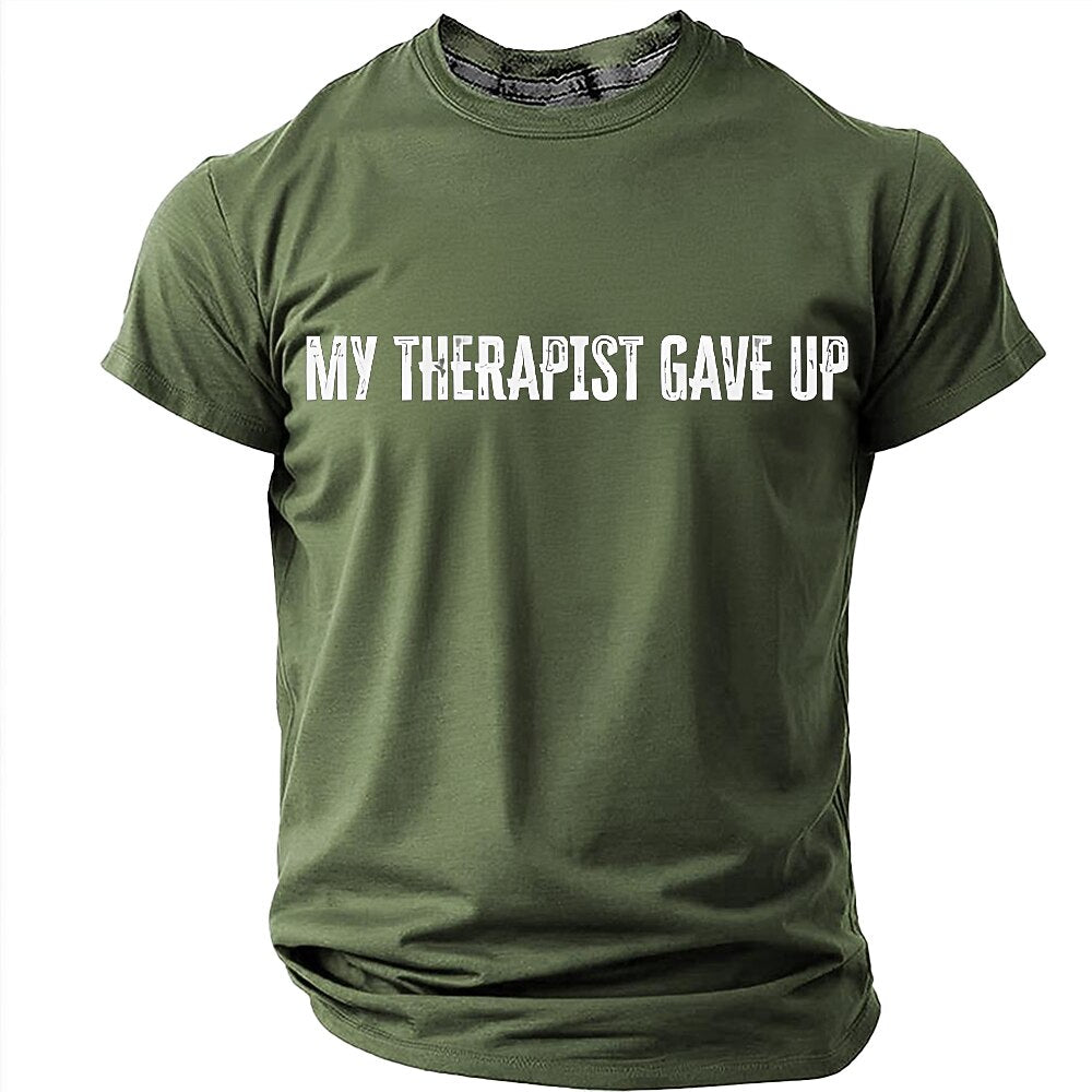 Men's Humorous Graphic Print Tee
