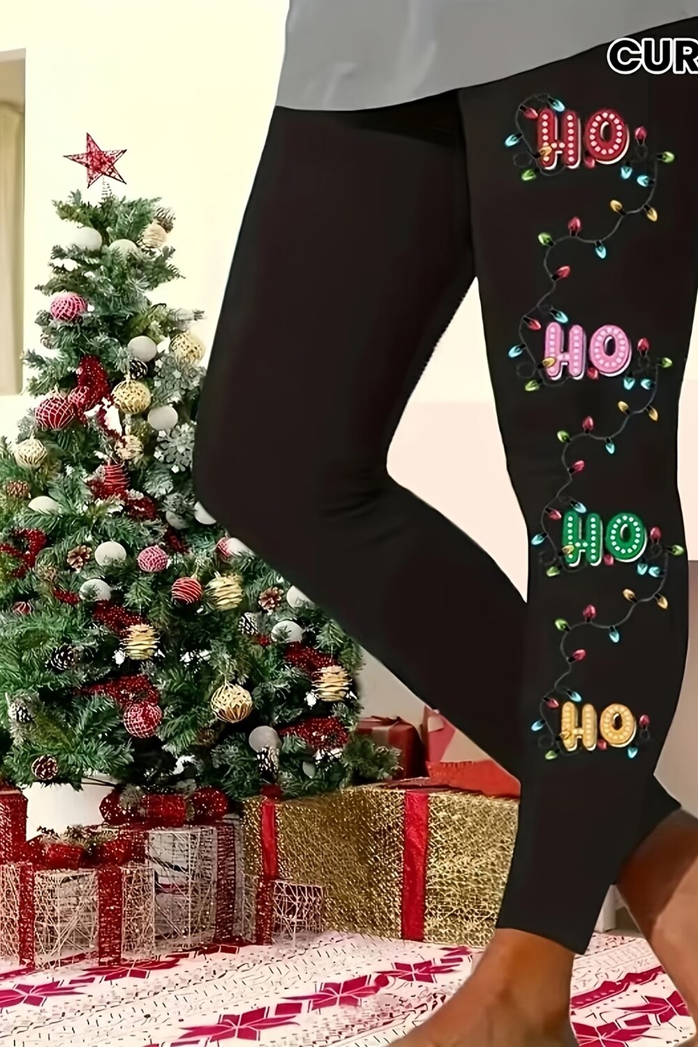 Polka Dot Christmas Capri Shorts