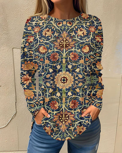 Women's Holiday Floral Garden Graphic Tee