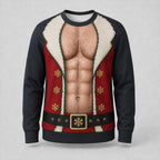 Christmas Santa Print Plus Size Sweatshirt