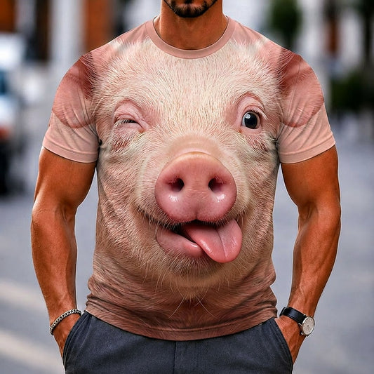 Men's Wild Boar Animal Graphic Tee