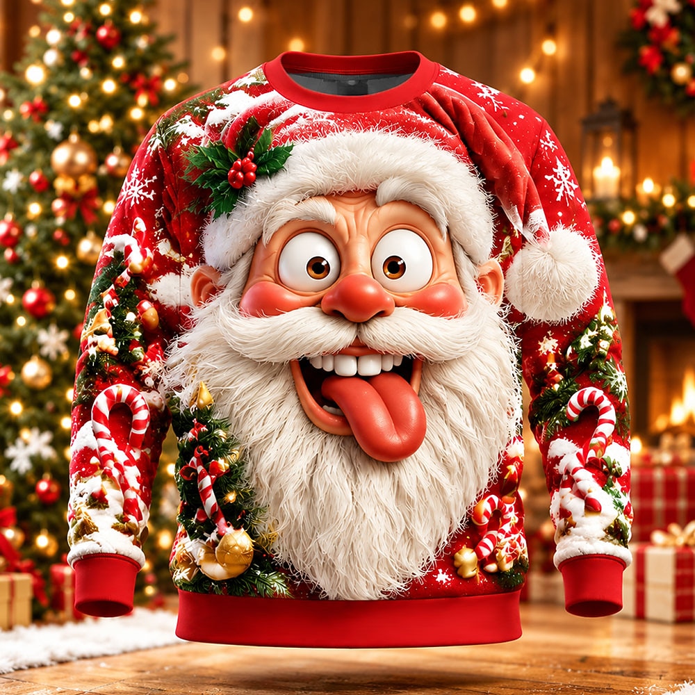 Men's Santa Claus Christmas Crewneck Sweatshirt