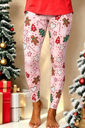 Snowman Tree Snowflake Christmas Capri Shorts