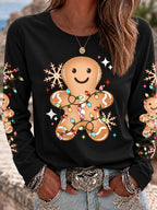 Black Santa Claus Graphic Christmas Shirt
