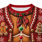 Christmas Gingerbread Man Funny Graphic T-Shirt