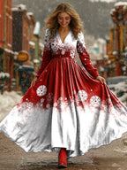 Women's Christmas Graphic Holiday Dress