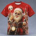 Santa Christmas Designer Party Graphic Tee