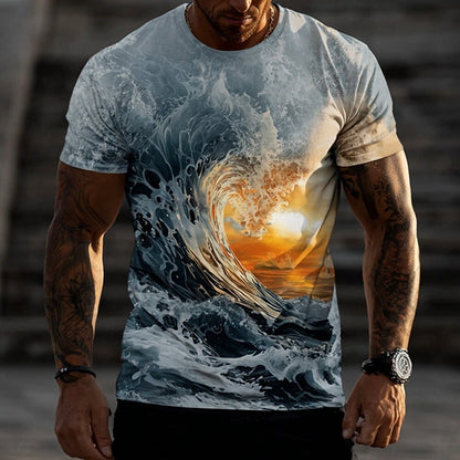 Men's Nautical Adventure Ocean Graphic Tee