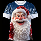 Men's Christmas Santa Daily Graphic Tee