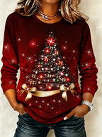 Vintage Christmas Tree Long Sleeve Shirt