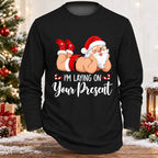 Men's Christmas Santa Funny Longsleeve Tee