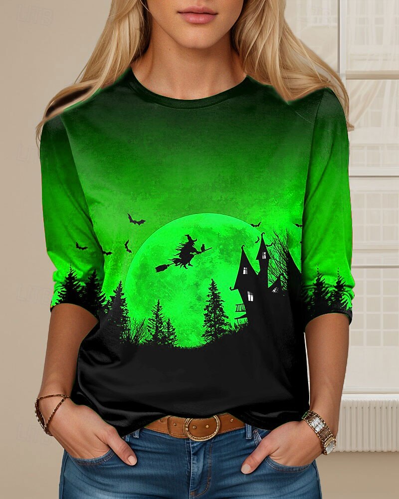 Women's Halloween Mystic Witch Tee