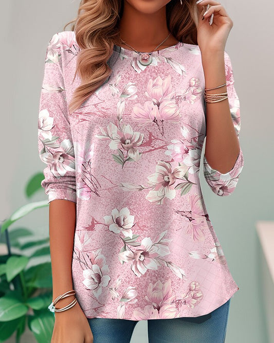 Women's Vintage Garden Floral Graphic Tee