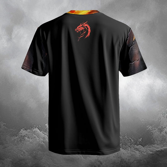 Men's Gothic Dragon Halloween Graphic Tee