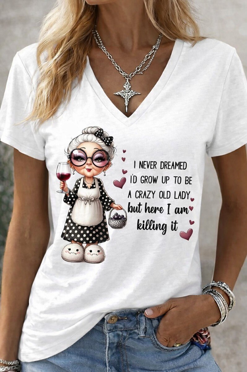 Women's Classic Humor Quote Graphic Tee