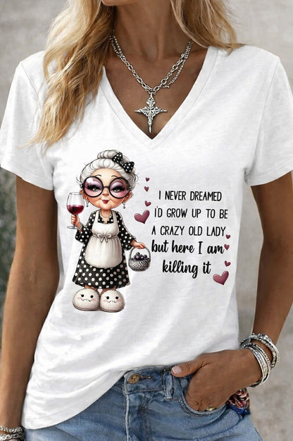 Women's Classic Humor Quote Graphic Tee