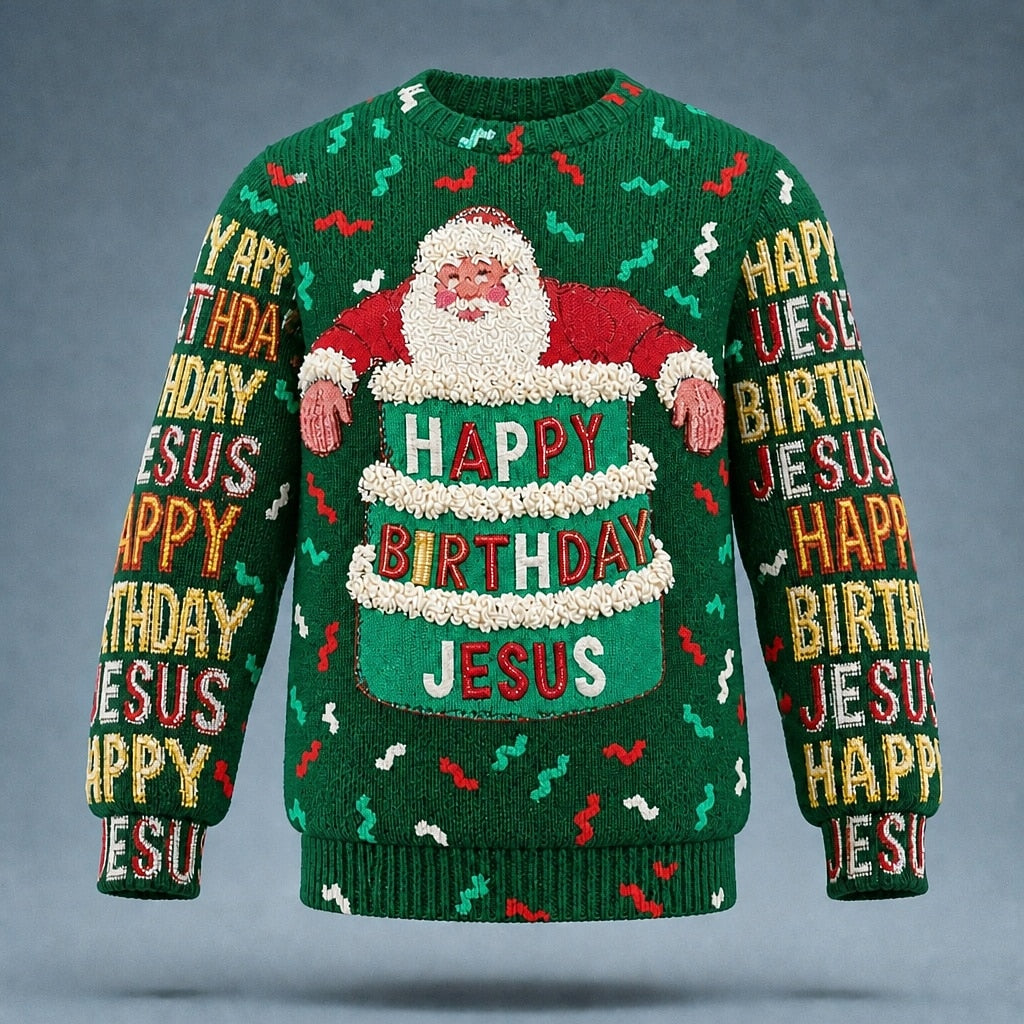 Christmas Santa Claus Knit Sweater