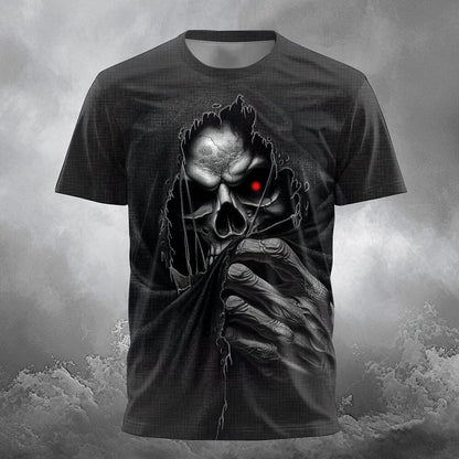 Men's Skull Reaper Gothic Graphic Tee