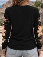 Black Santa Claus Graphic Christmas Shirt
