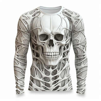 Men's Halloween Midnight Skeleton Graphic Tee