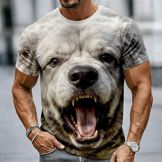 Men's Funny Dog Animal Graphic Tee