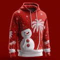 Santa Snowman Christmas Holiday Hoodie