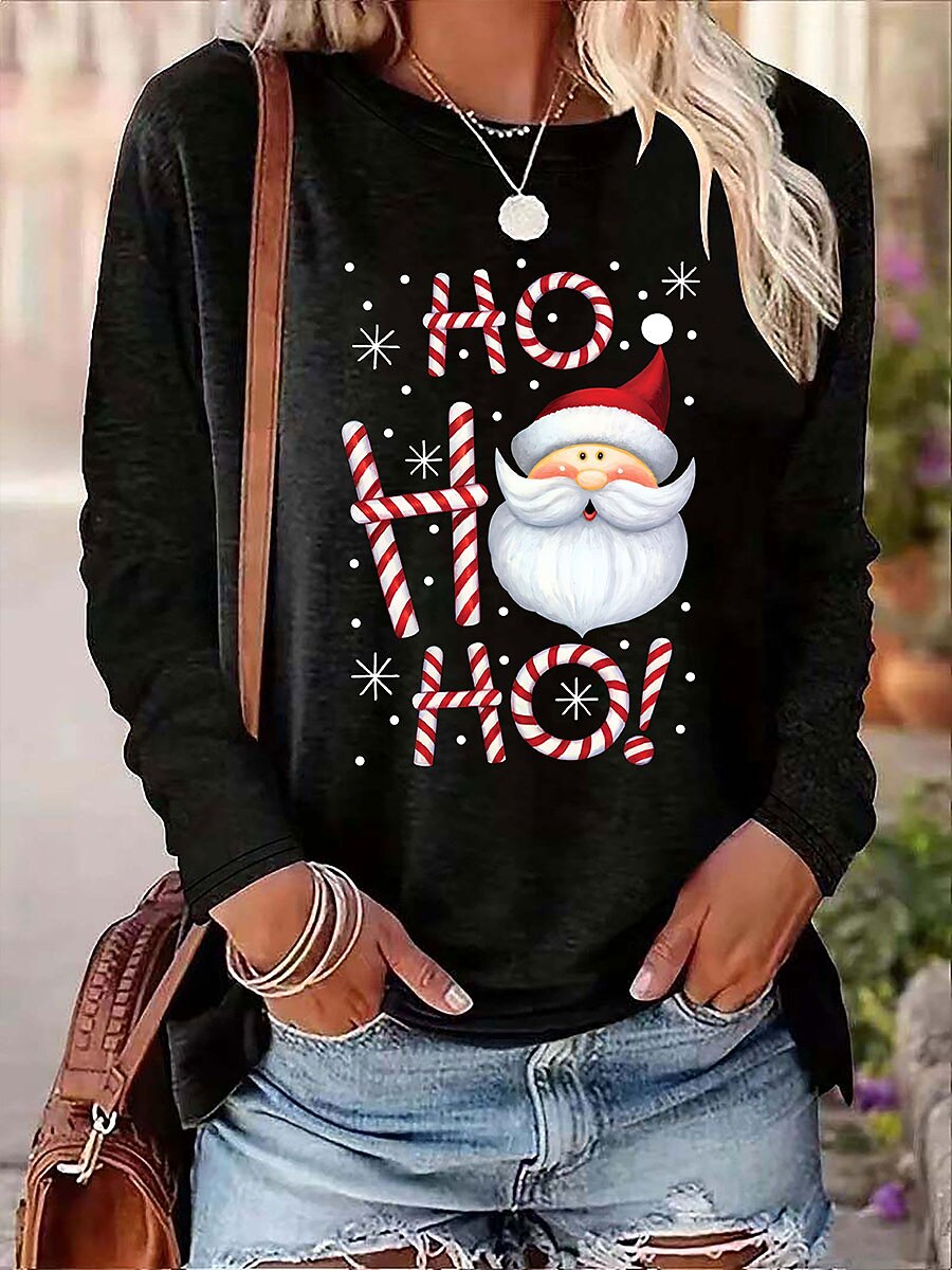 Women's Santa Christmas Vintage Tee